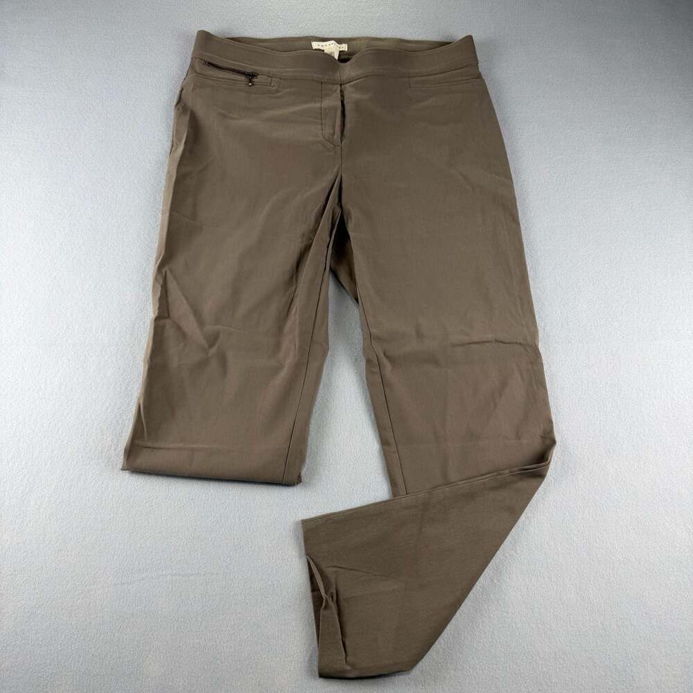 Retrology Women's Brown Pull-On Stretch Pants Size L